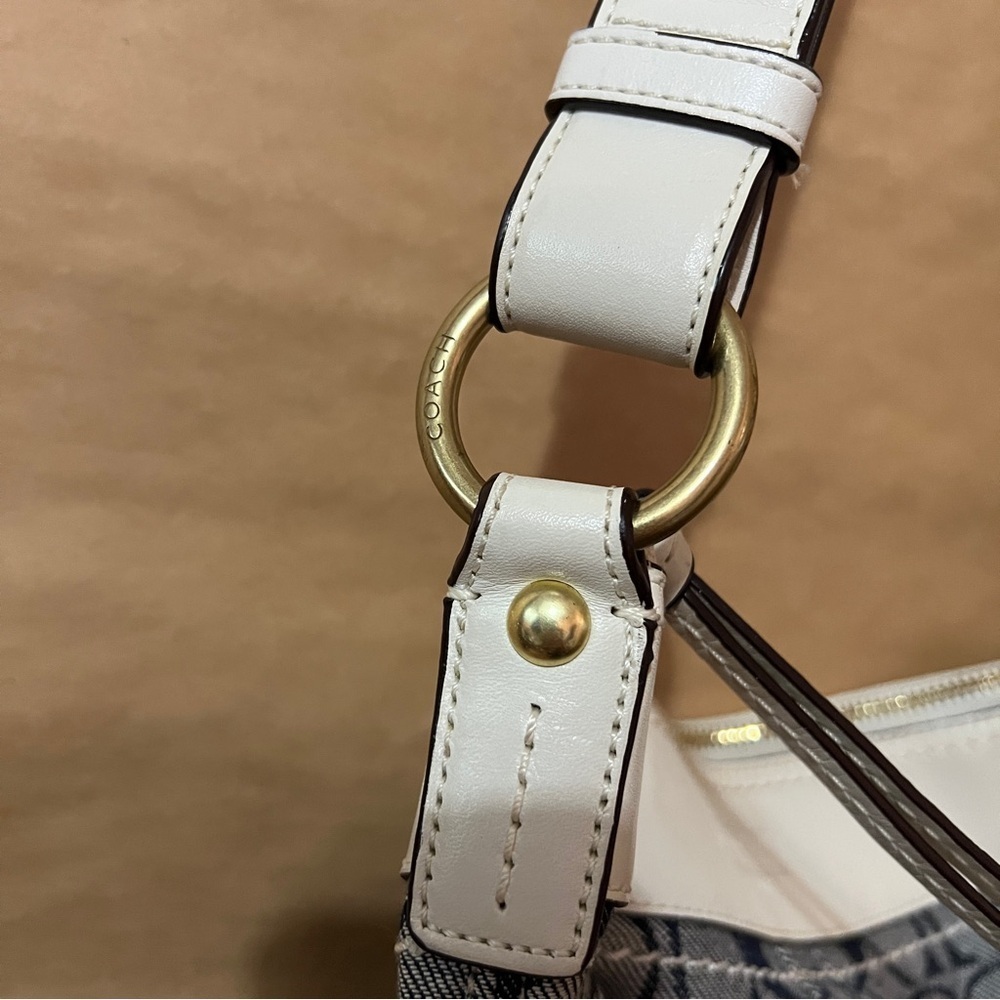 Coach | Signature Sufflette Denim Monogram Bleeker Shoulder Bag Purse G065-10402 - Picture 6 of 16